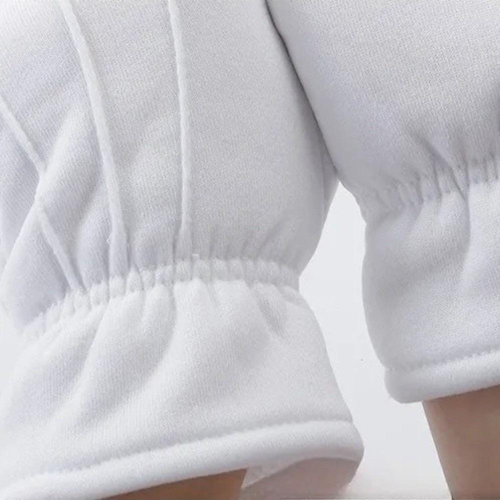 White Color Winter Gloves Warm Lined Uniform Gloves Classic Butler Gloves  Cosplay Use