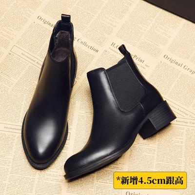 Челси короткие ботинки женские новые зимние бархатные хлопковые туфли универсальные на плоской подошве ботинки Мартин женская мода британский стиль