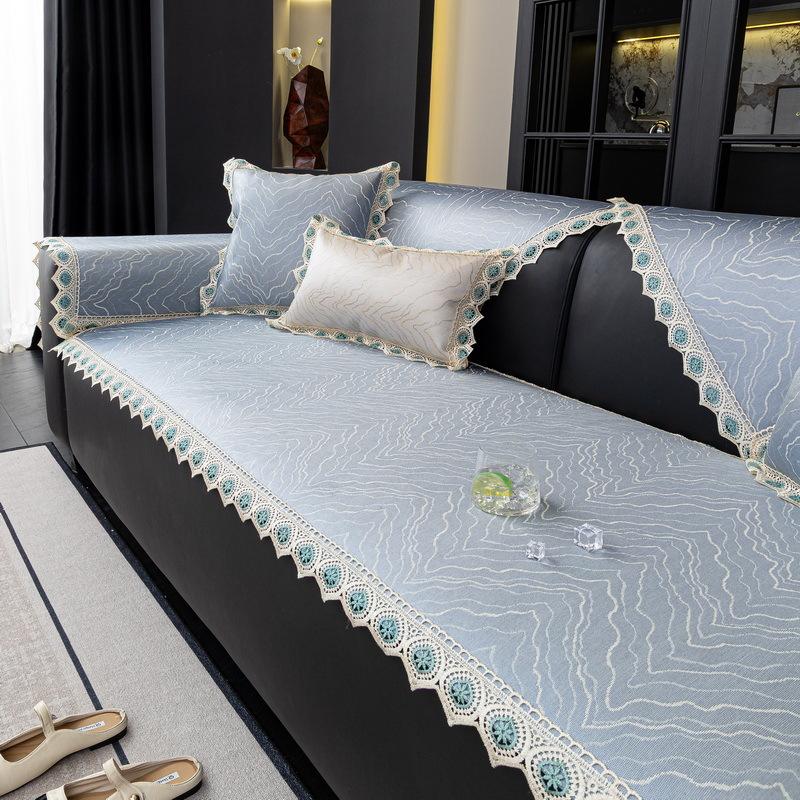 Summer Ice Silk Sofa Mat Mat Non-Slip Light Luxury High-End Summer New High-End Straight Leather Seat Cushion