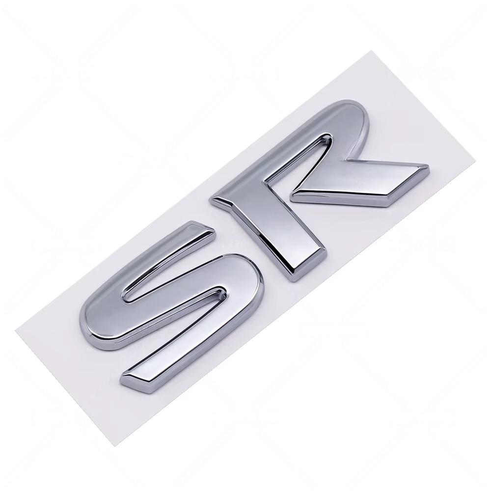 3D Metal SR SV Logo badge Sticker Side Fender Trunk Rear Emblem Decal