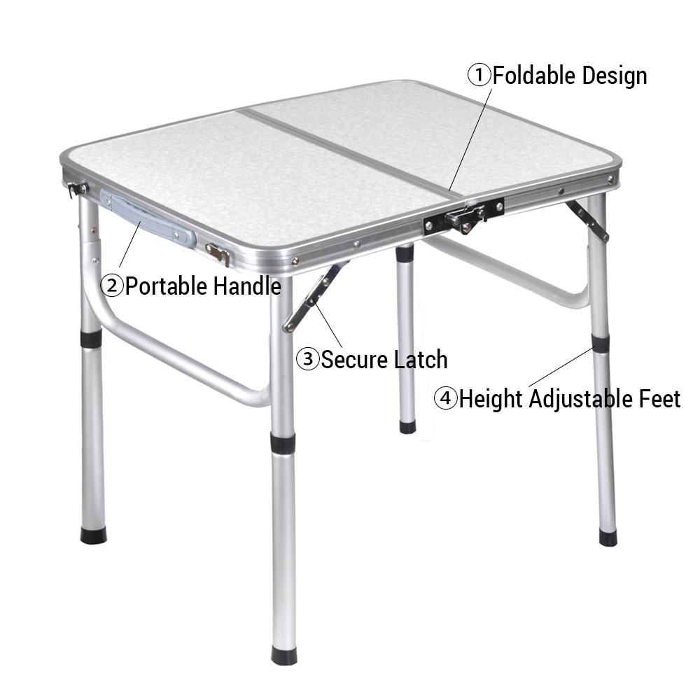 Портативный складной столик для кемпинга, алюминиевый складной столик для улицы, пикника, кемпинга, пешего туризма