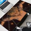 Коврик для мыши Коврик для игрового стола ноутбука Черно-белый Манга Коврик для мыши Аниме Офисный Компьютер Наруто Узумаки Ковер Игровой Подставка для клавиатуры