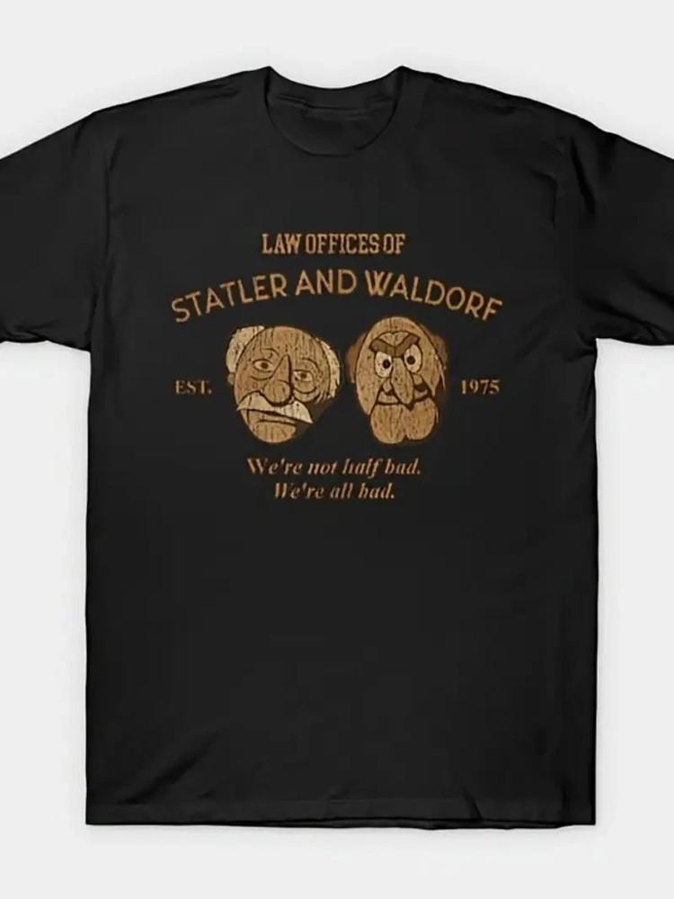 Мужская ретро футболка 70-х Statler and Waldorf с принтом WQ7348 Унисекс футболка
