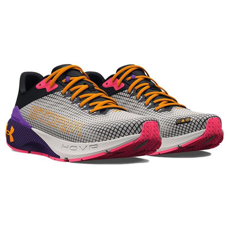 Under Armour HOVR Machina Storm - White Clay Formula Orange Women Sneakers Cream 3026551-300