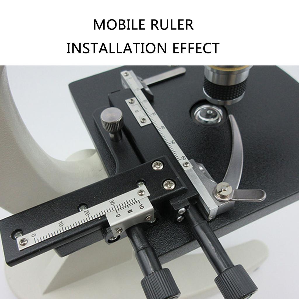 Mechanical X-Y Moveable Stage for Microscope, Microscope Caliper Moveable with Scale Manual Lift Stage