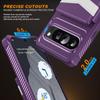 For Google Pixel 10/Pixel 10 Pro Case RFID Blocking Card Slot Kickstand Leather + TPU Phone Cover