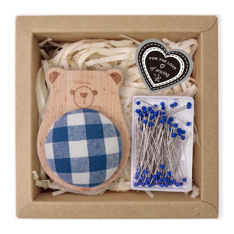 Подушечка для игольниц в форме ежика, швейный набор со 100 яркими швейными булавками для рукоделия и пошива одежды