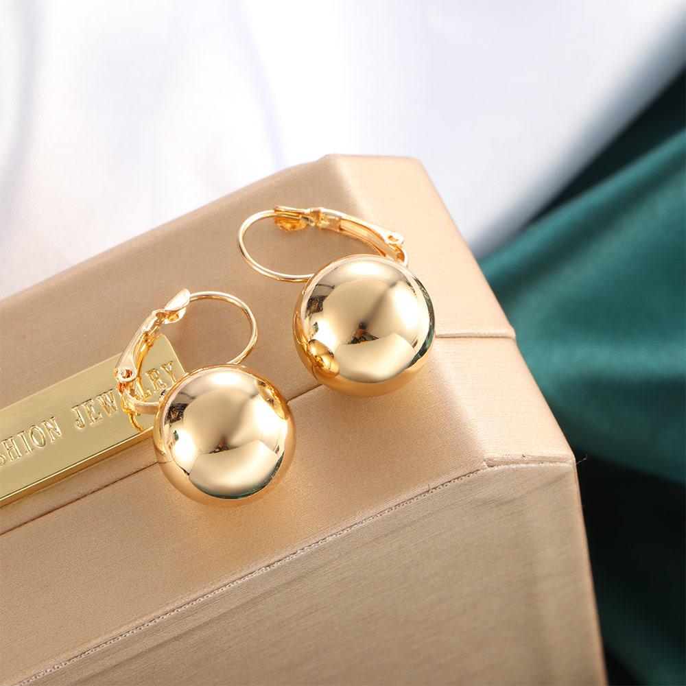 Свадебный аксессуар Большой круглый шар Женские украшения Серьги-клипсы Серьги-подвески Серьги-капли