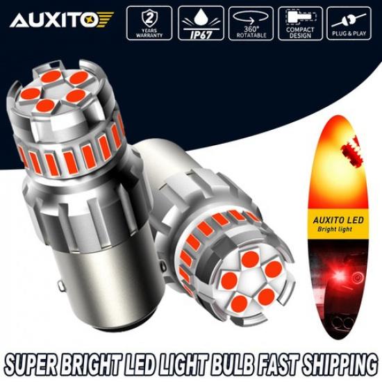 Canbus Indicator RED LED BAY15D 1157 Bulb Brake Blinker Light Globe 3030SMD
