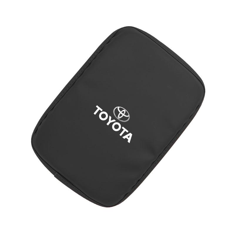 For Toyota 2026 Hot Hub Caps Car Armrest Mat Center Console Leather Protection Cushion For Toyota Gazoo Racing TRD Corolla Yaris