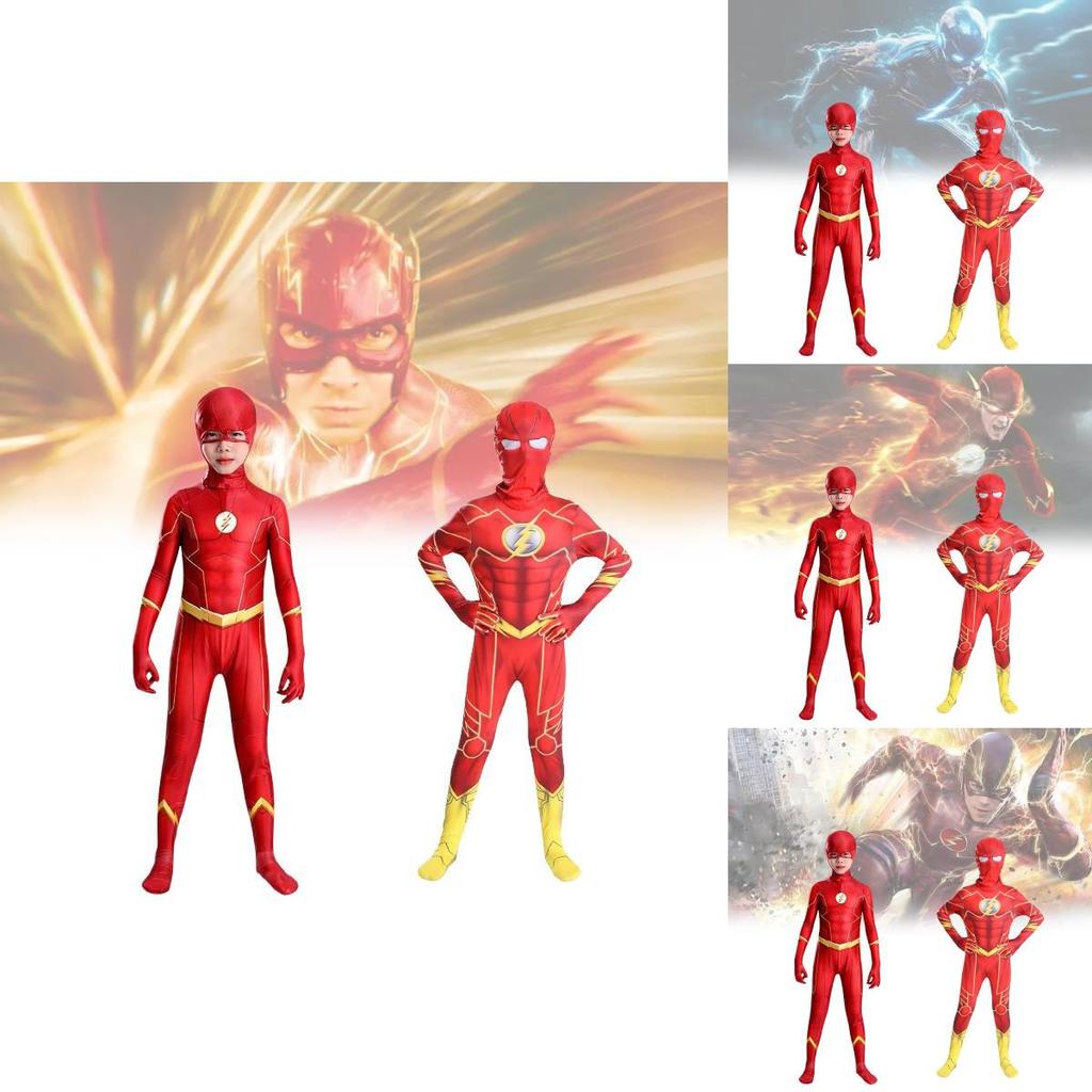Comics The Flash Milk Silk Cosplay Jumpsuit For Roleplay And Stage Performance Special Characters Included