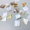 100Pcs/Pack Coasters Ins Style Square DIY 2x2CM 2mm Jewelry Making Accessories Natural Shell Home Decor