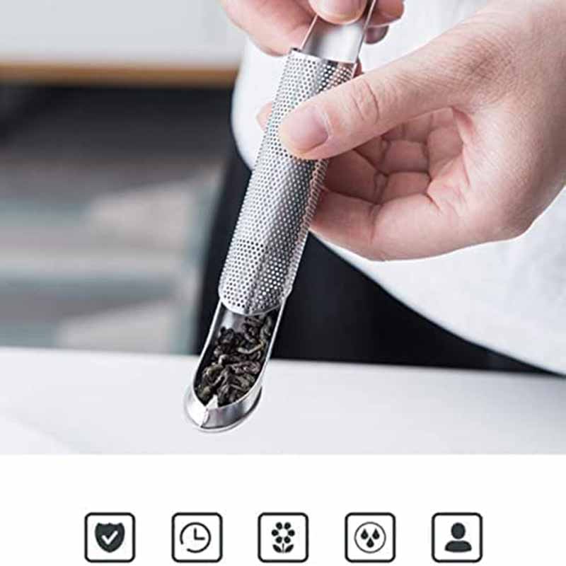 1/2 шт. Чайный диффузор из нержавеющей стали, заварник для чайных листьев, многоразовые чайные пакетики, сетчатый заварник для трав, сетчатый шар с ручкой-крючком для подвешивания