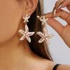 Drop Style Starfish Dangle Earrings Elegant Pendant Earrings Fashion Earrings  Women Wear
