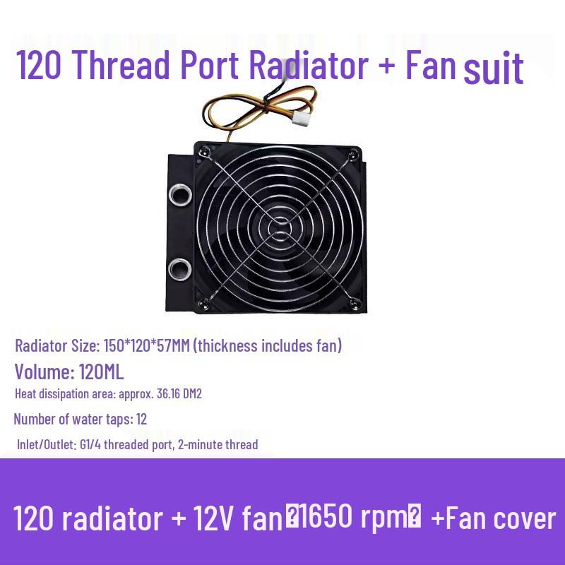 Aluminum Water Cooling Radiator for Desktop PCs - Available in 80, 120, 240, 360, 480 Sizes