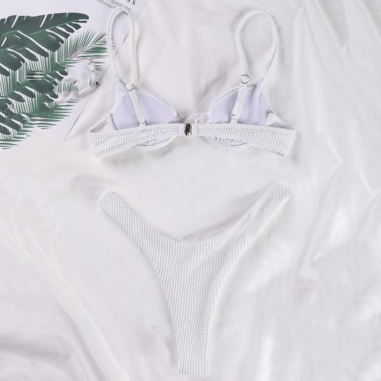 2 Pcs/Set Charming Bathing Suit Hot Sleeveless Sexy Backless Women Swimsuit for Water Activity