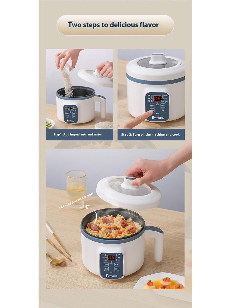 Европейский, британский и американский многофункциональный электрический хот-пот с антипригарным покрытием и мини-сковорода