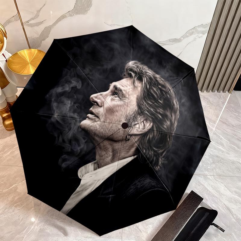 French legendary rock singer and actor Johnny Hallyday umbrella is suitable for all seasons, including home travel and outdoor activities Y1