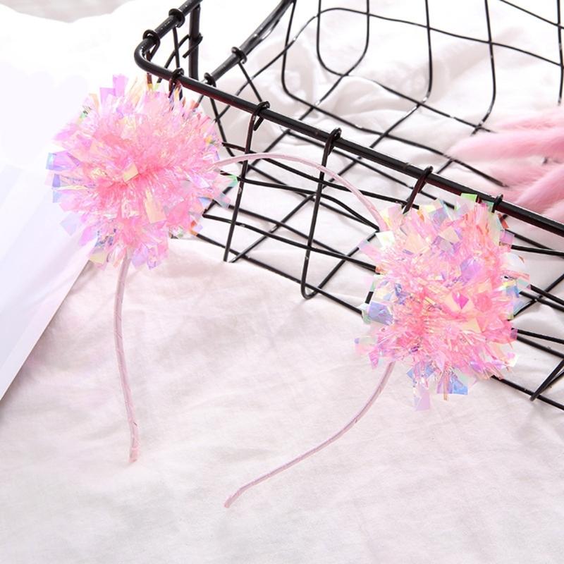 Блестящие золотые пайетки повязки на голову Новогоднее украшение на голову Праздничный головной убор для Рождества, косплея и вечеринок по случаю дня рождения