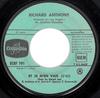Пластинка 7 дюймов RICHARD ANTHONY Et Je MEn Vais SCRF701 Columbia 1963 Франция Рок Б/у