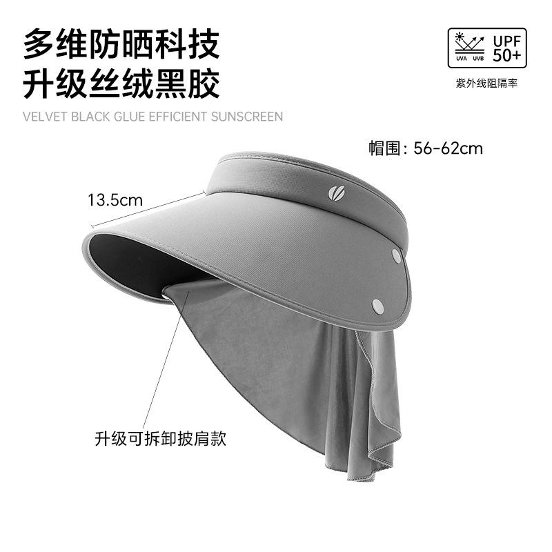 Шляпа от солнца с широкими полями, женская летняя защита от УФ-лучей, закрывающая лицо, из ледяного шелка, шаль для защиты шеи, шляпа от солнца