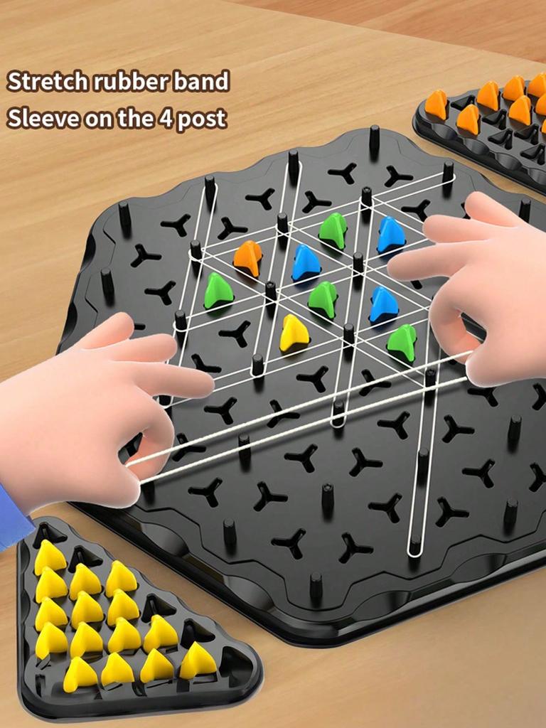 1 Set Of Geometric Chain Triangle Chess, Desktop Games, Educational Toys, Exercise Thinking And Logic Ability, Holiday Gifts For Boys And Girls