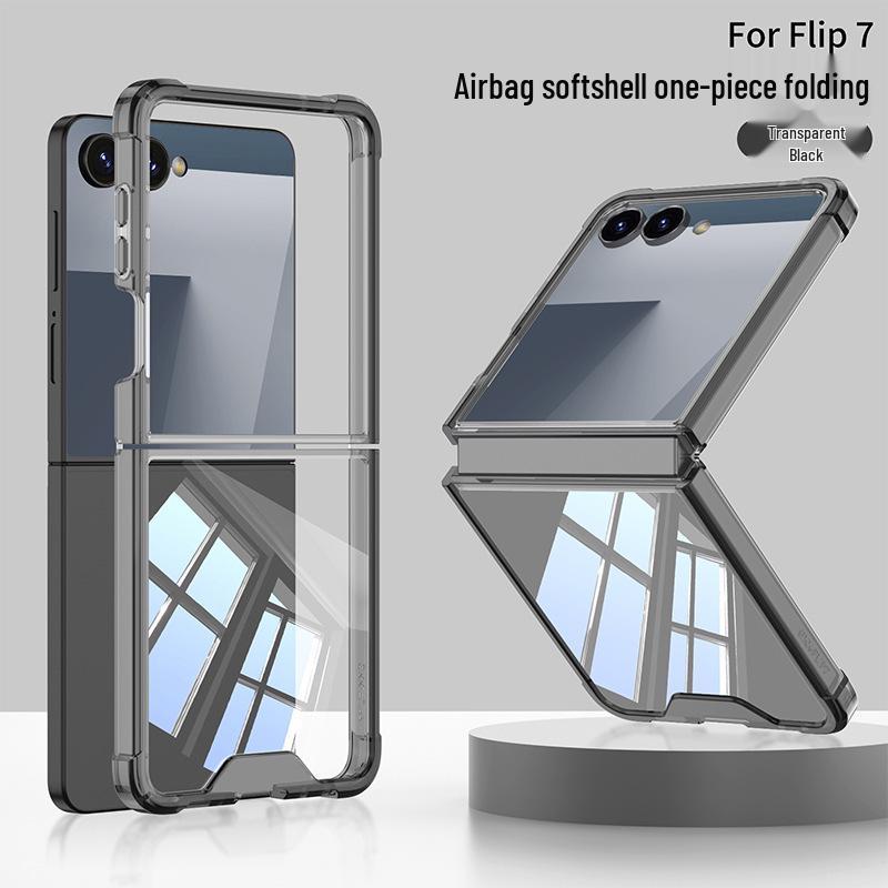 Чехол для складного телефона Samsung Z Flip7: Подушка безопасности Большое окно, Креативный дизайн, Межграничная совместимость