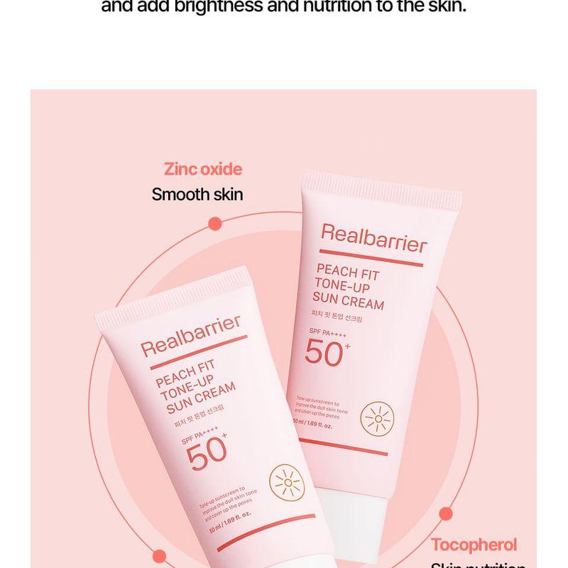 Realbarrier - Peach Fit Tone-Up Sun Cream