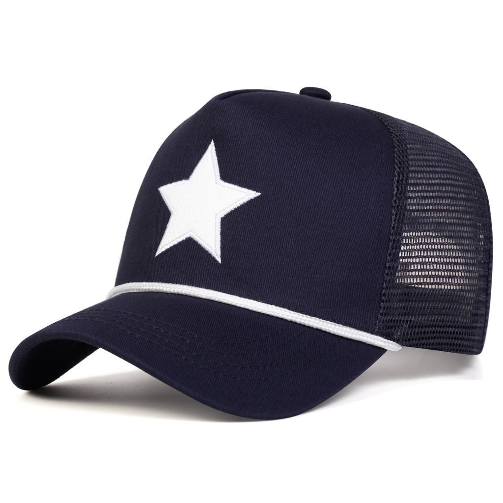 Мужская бейсболка с вышивкой пентаграммы, сетчатая шляпа, уличная регулируемая солнцезащитная шляпа для отдыха, весна-осень, путешествия, туризм, пляжный отдых