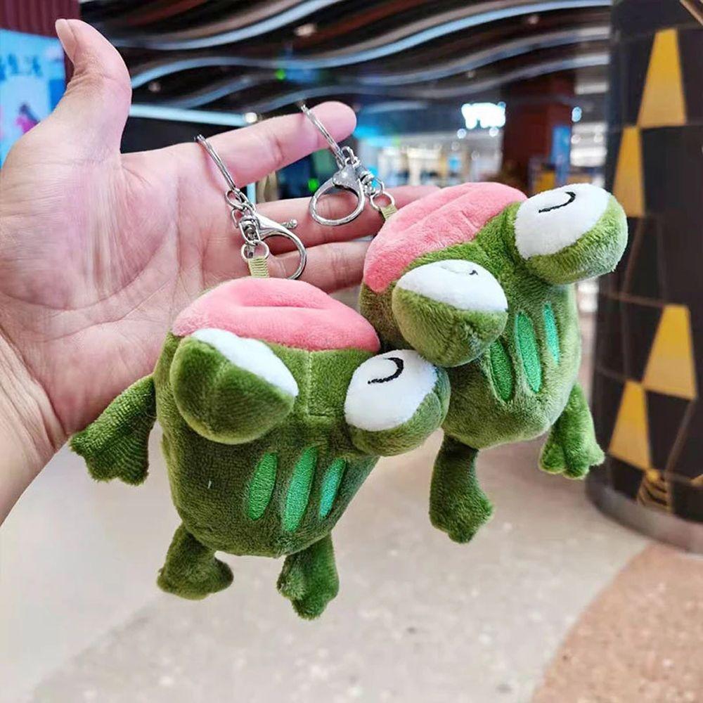 Soft Toy Animal Dolls Stuffed Animals Big Mouth Frog Doll Plush Keyring Stuffed Toys Plush Keychain