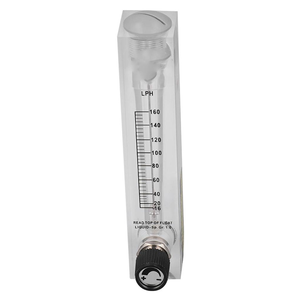 16‑160LPH Adjustable Liquid Flowmeter Transparent High Accuracy Water Flow Meter Panel Type