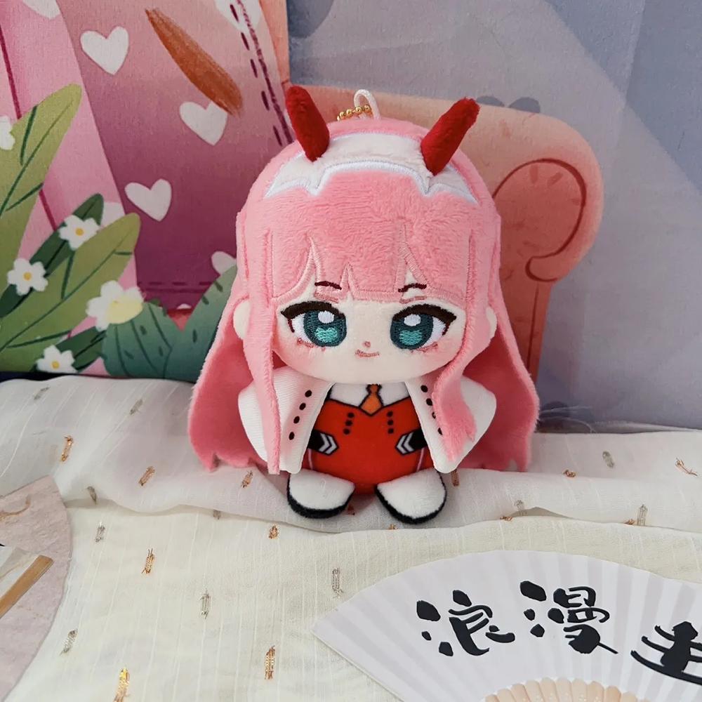 Аниме DARLING In The FRANXX Зеро Два Косплей Брелок Милая Плюшевая Хлопковая Кукла Подвеска на Рюкзак Брелок Аксессуары