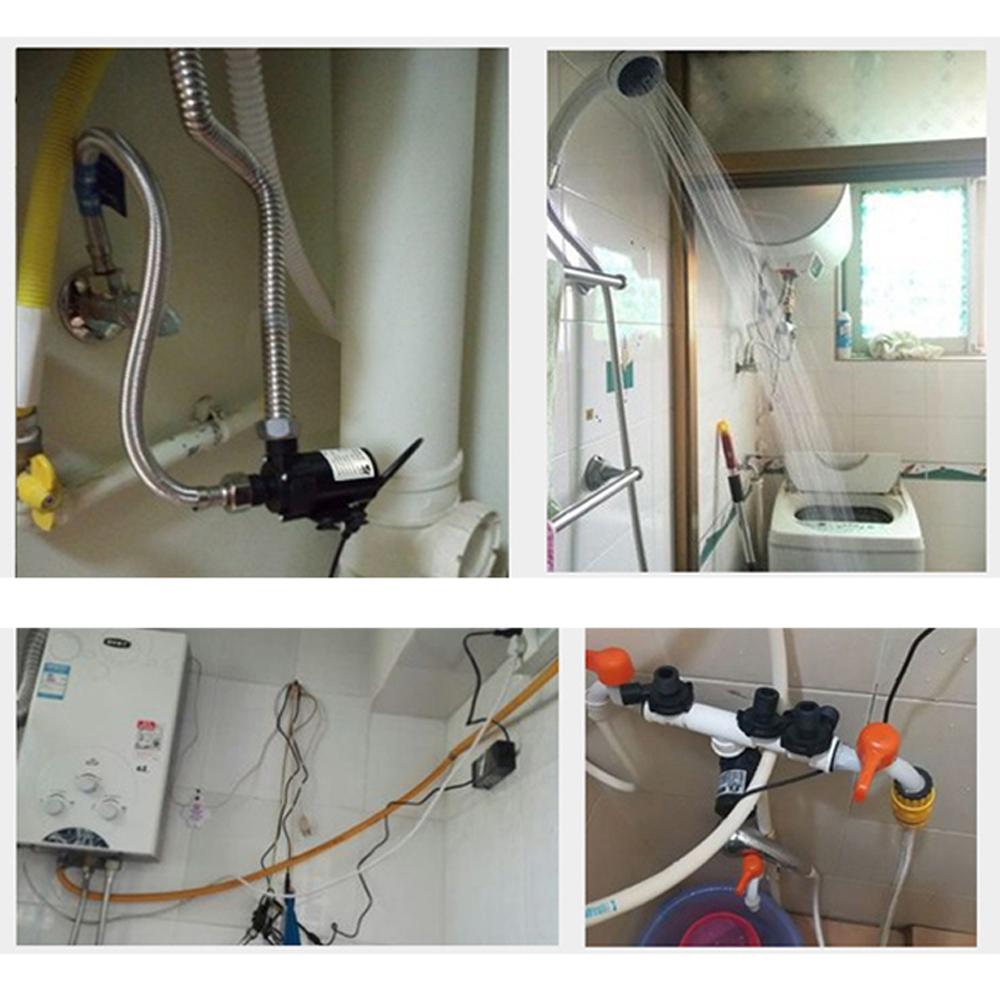 Водонепроницаемый водонагреватель с вилкой США, душ, подогрев пола, бустерный насос, бесщеточный солнечный мотор, водяной насос, бесшумный, 4 резьбовых соединения, постоянный ток 12 В 24 В