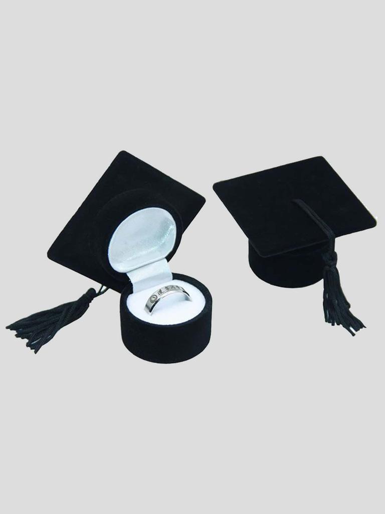 1 шт. Шкатулка для хранения украшений в форме выпускной шляпы Sun Travel Cool Back To School