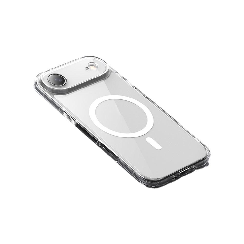 Роскошный прозрачный противоударный магнитный чехол MagSafe для iPhone 17 Air 17Pro 17 Pro Max, жесткая задняя крышка, поддержка беспроводной зарядки