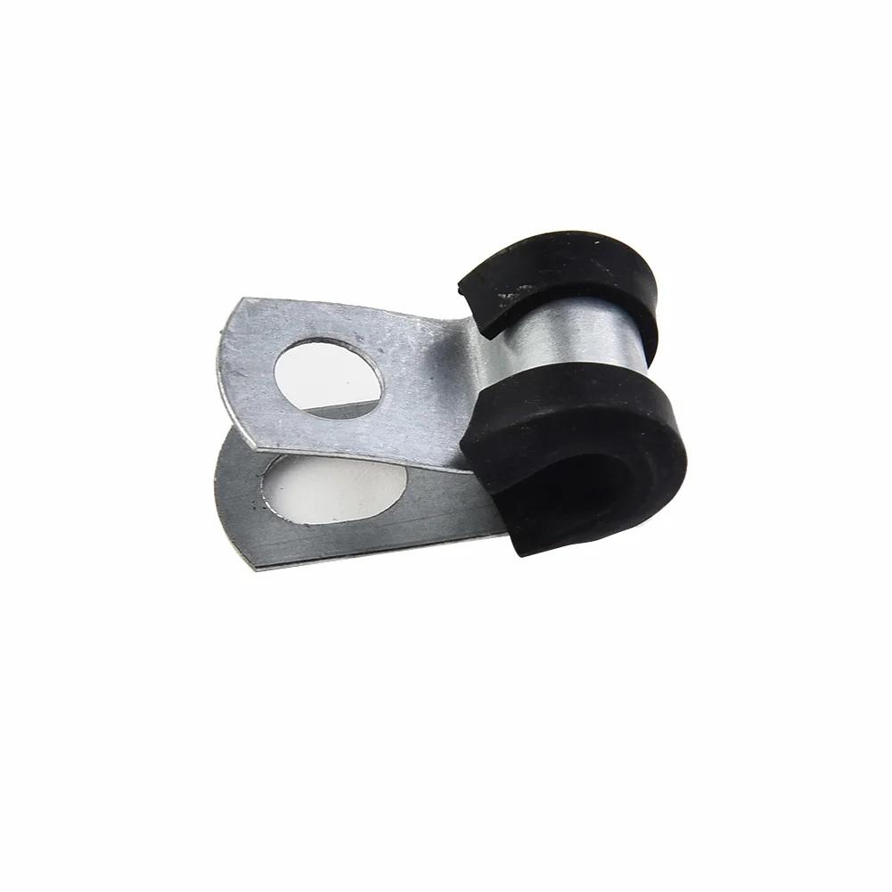 12 шт. автомобильных P-образных зажимов для шлангов, крепежных кабелей для гидравлических 3/16-дюймовых тормозных трубок для кемперов Mikalor, аксессуары