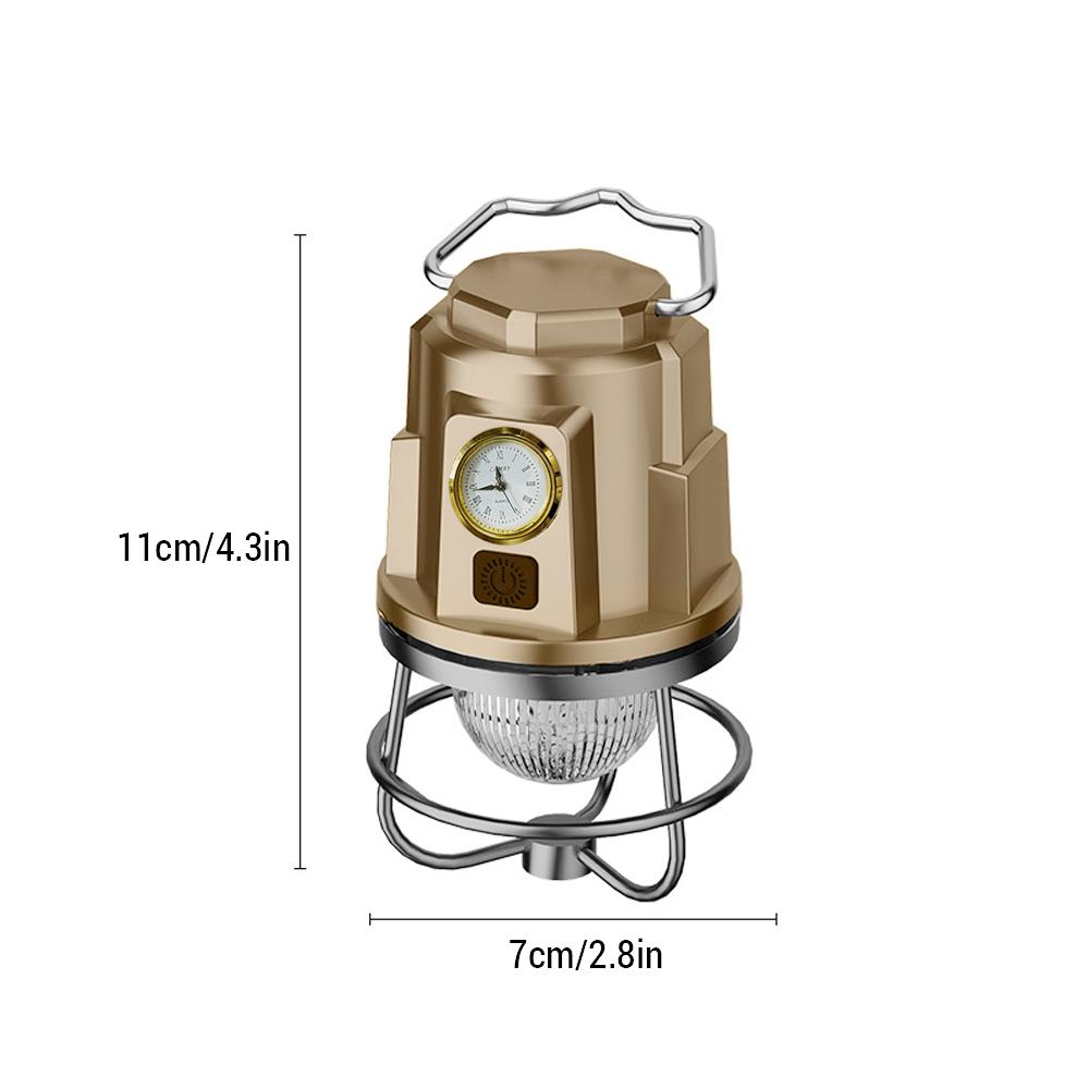 Rechargeable Camping Lantern Perfect for Glamping IPX4 Waterproof Adjustable Brightness 1200mAH Type-C Charger Power Bank