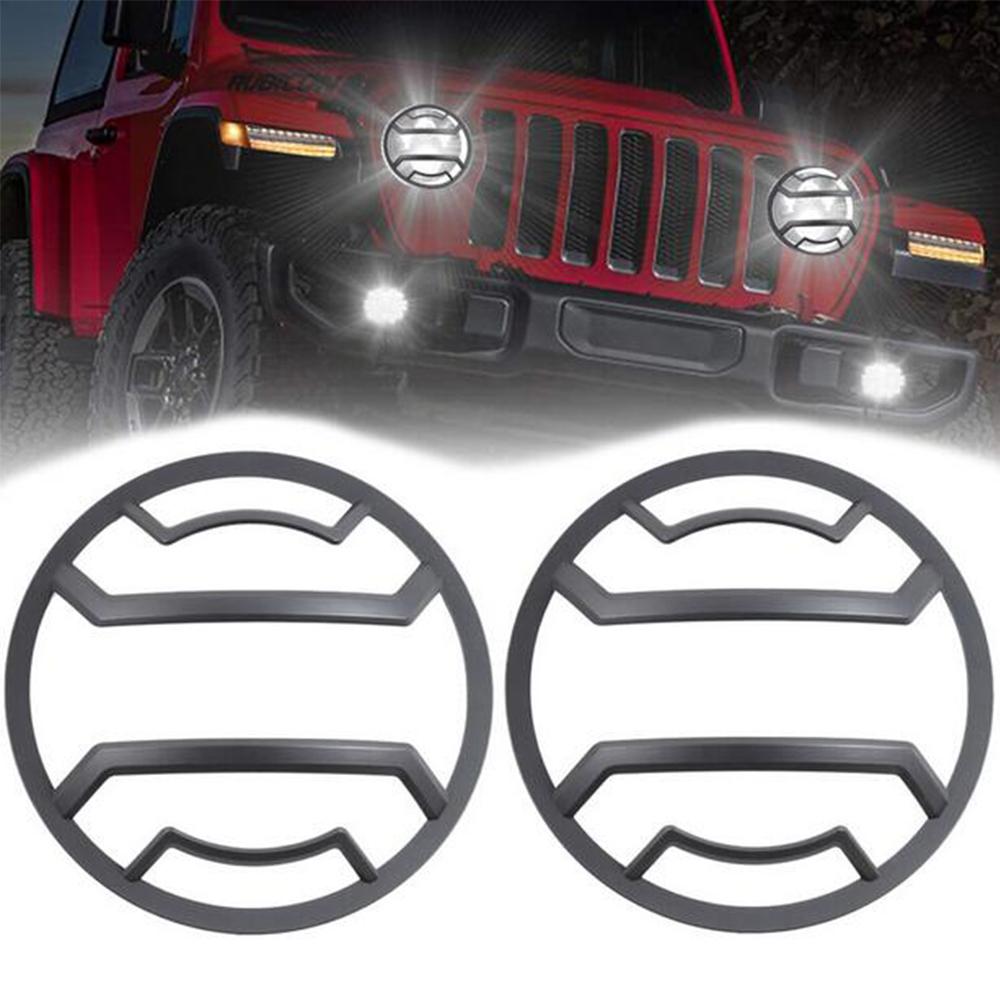 1 Pair Headlight Guard Kit For Jeep Wrangler Jl 2018-2022