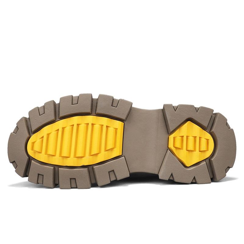 Men's Ankle Boots Genuine Leather Short Boots Retro Snow Boots Warm Casual Plush Shoes