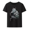 Original Retro Design Muscle Beast Thick Tinplate Print Gym T Shirt Rhinoceros Weightlifting Clothing Tops  Shirts for Men
