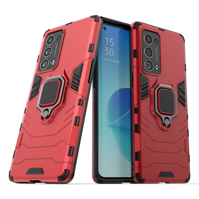Чехол для OPPO Reno 6 Pro Plus Защитный чехол для OPPO Reno6 Pro Plus Чехол-броня с кольцом-держателем для Reno 6 Pro Plus