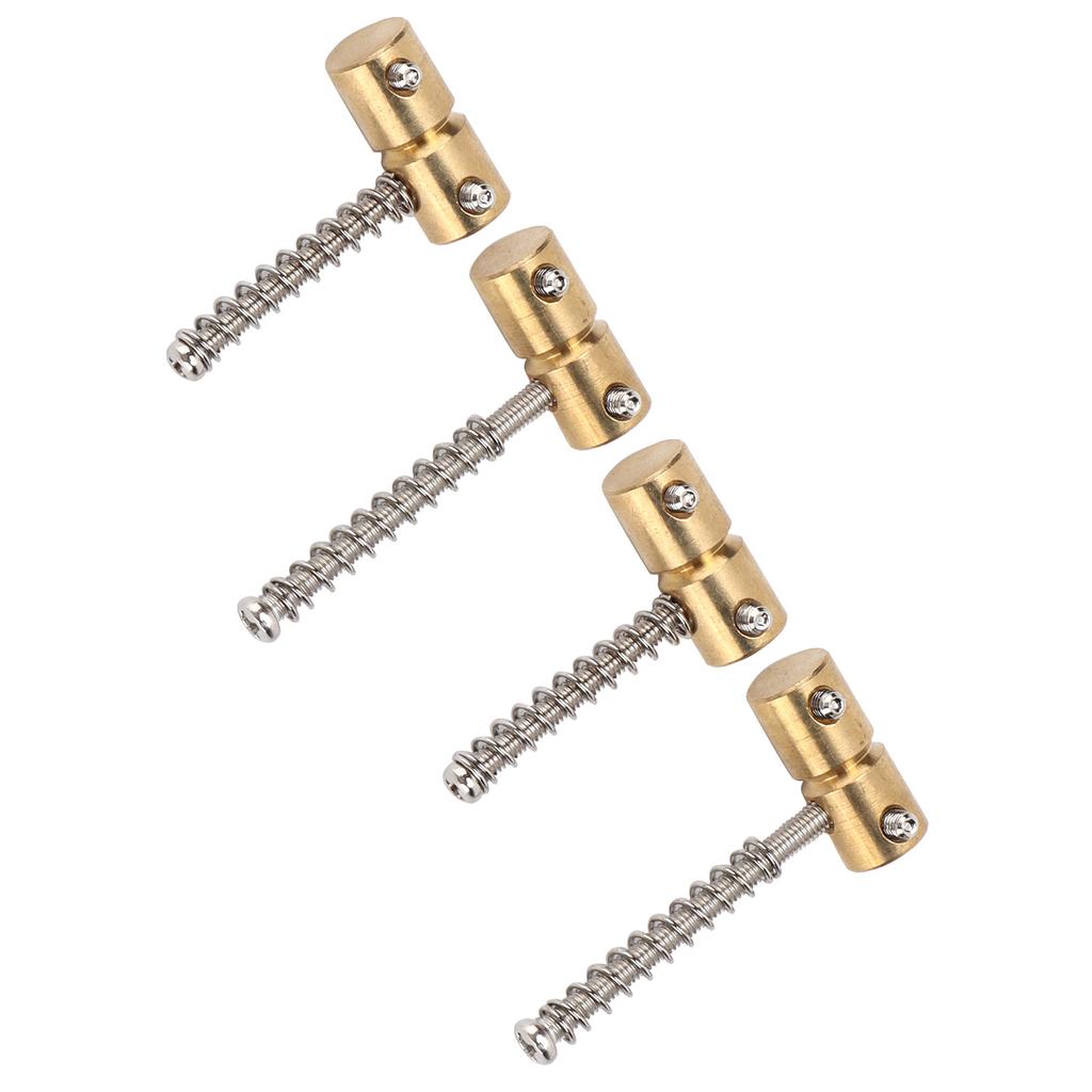 4 шт. Латунный бридж для 4-струнной бас-гитары, набор кит, аксессуар, замена для электрогитары