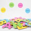 Деревянная магнитная образовательная доска с красочными буквами и цифрами для детей