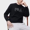 Fila Логотип с буквой Повседневный пуловер с круглым вырезом Американская толстовка Мужская толстовка Черный F11M317203FBK