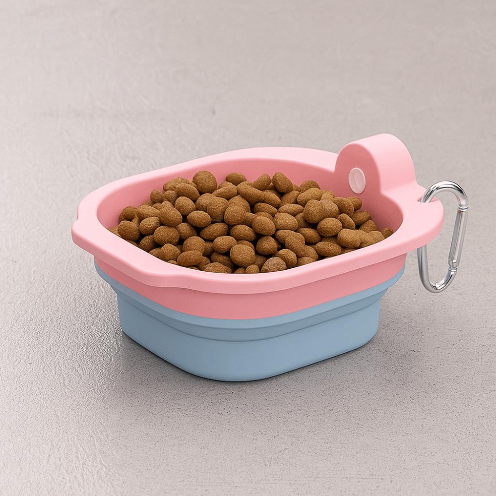 Food Grade Collapsible Dog Water Bowl Lightweight Puppy Food Container Pet Travel Feeder  Outdoor