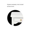 1:12 White Mini Bedroom Furnishing Articles Wooden Bedside Table Model