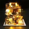 Fashion Alley Miniature Dollhouse Kit, Tsukumukaku, Handmade Kit for Beginners, Includes Acrylic Case (M2132Z)