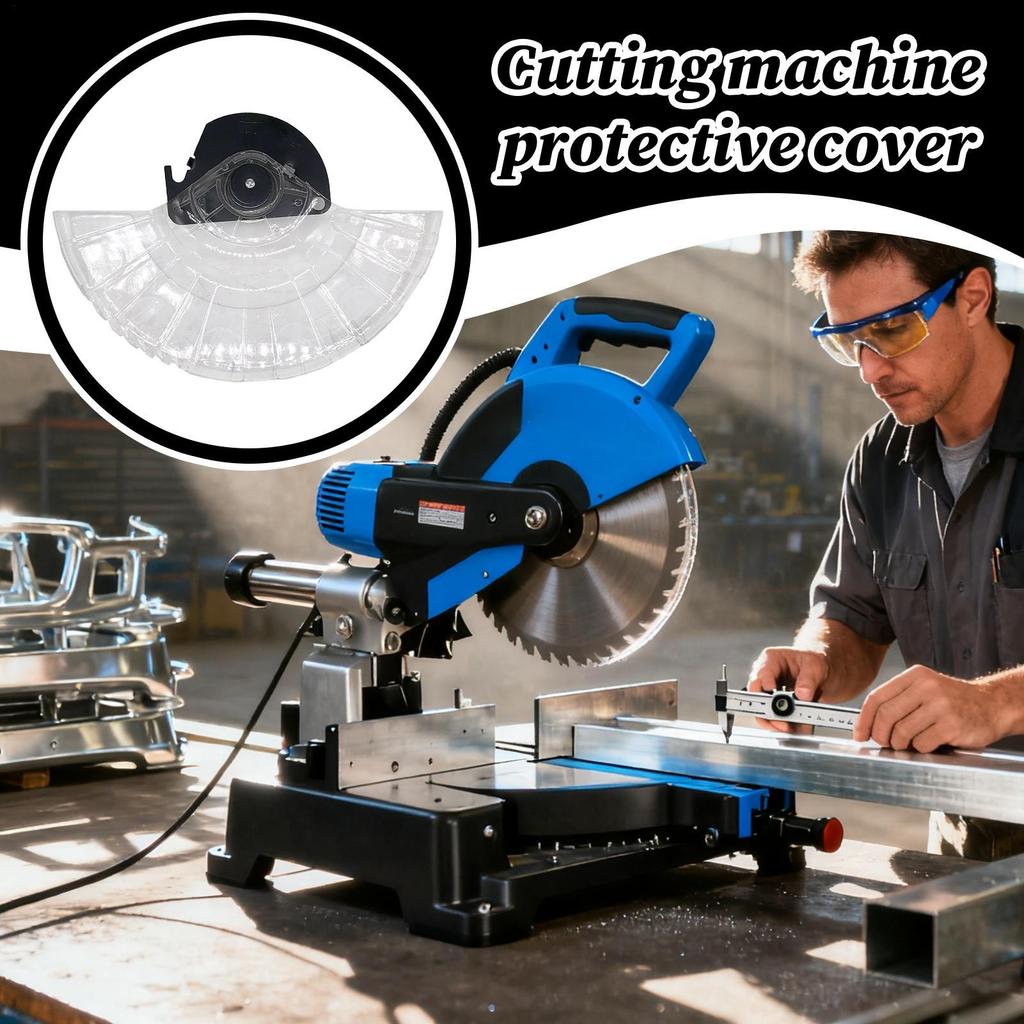 Dustproof Grinder Guard Angle Grinder Saw Guard 10-inch Transparent Hood Aluminum Saw Accessories For Woodworking Carpentry Wood