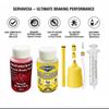 Hydraulic Bike Brake Bleed Kit + 60ml DOT 5.1 & Mineral Brake Oil Fluid, Disc Brake Maintenance Syringe Funnel Tool Set