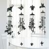 Green Retro Animal Iron Wind Chimes Waterproof Metal Wind Bells with 4 Aluminum Tubes 6 Bells Romantic Wind Chime for Home